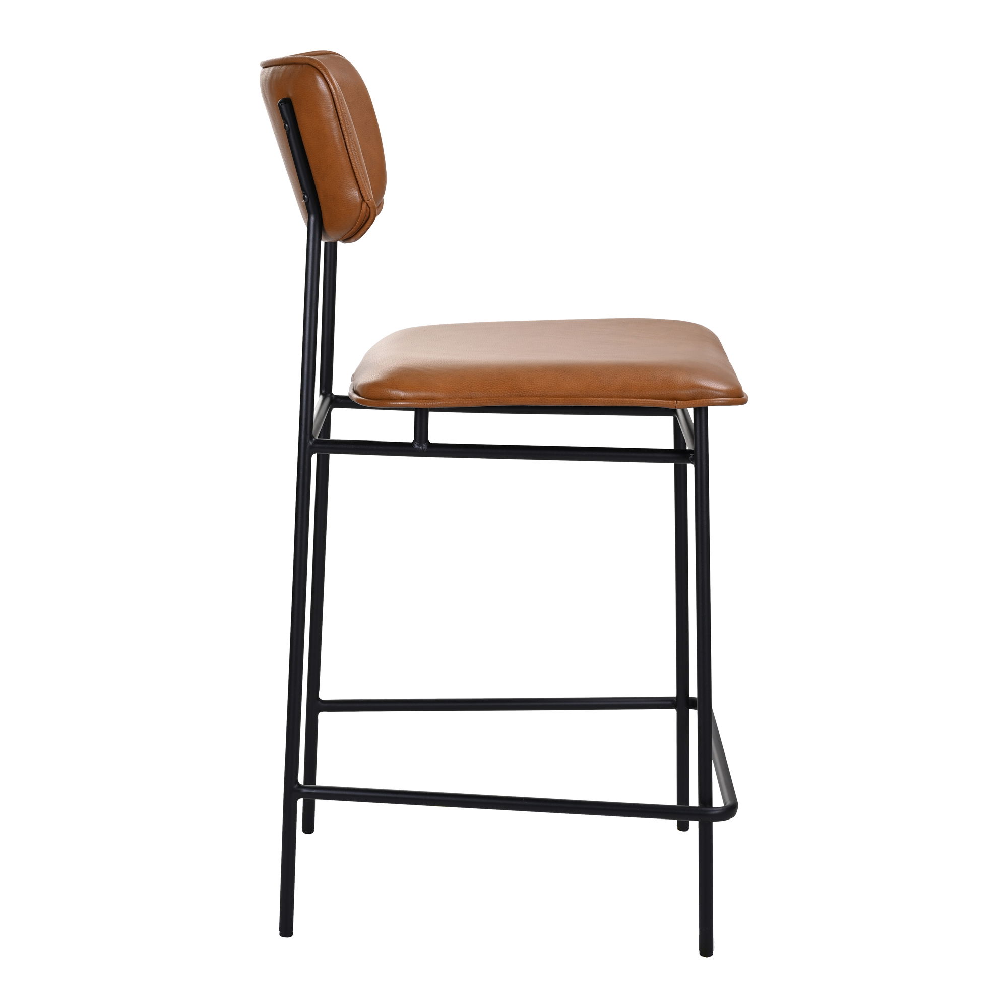 Sailor Counter Stool Brown, Counter & Bar Stool by Moe's Home, 18.1" width x 42.5" height x 21.5" depth View 2