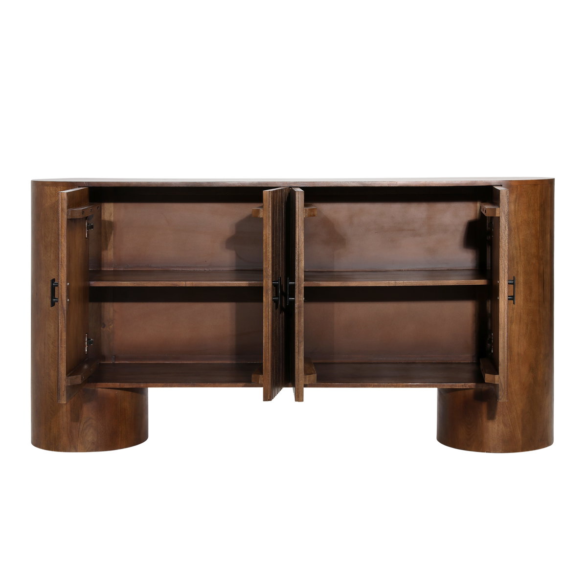 Stephenson Sideboard Brown, Sideboards & Buffet by Dovetail, 67" width x 33.3" height x 15" depth View 5