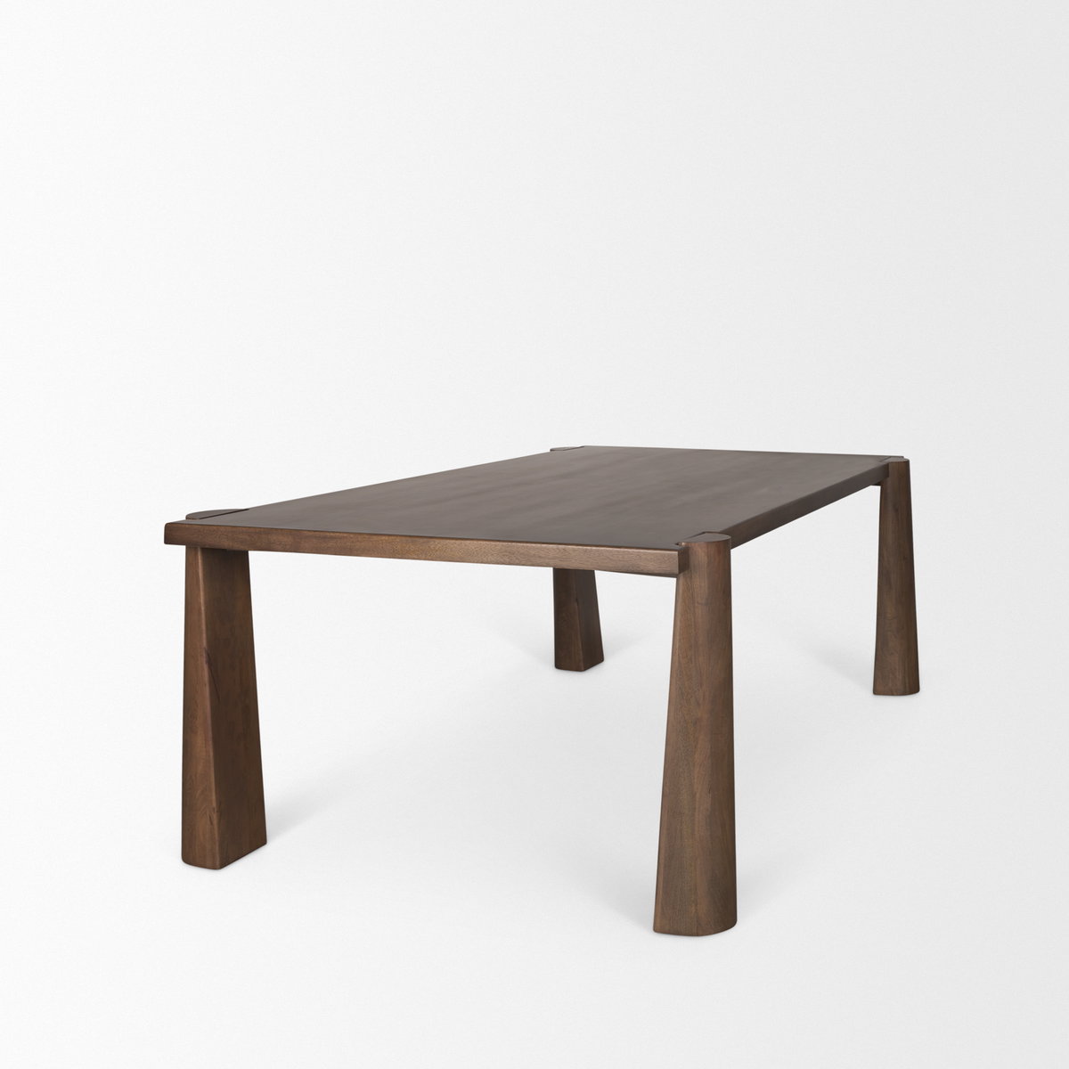 Tammar 84'L x 45.5'W Rectangular Dining Table | Modern | Med Brown Wood | Seats 8, by Mercana, 84" length x 45.5" width x 30" height View 6