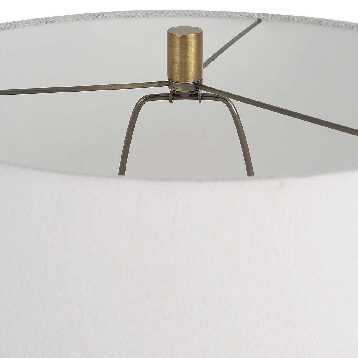 Miraz Iron Floor Lamp, by Uttermost, 19" width x 65.75" height x 19" depth View 8