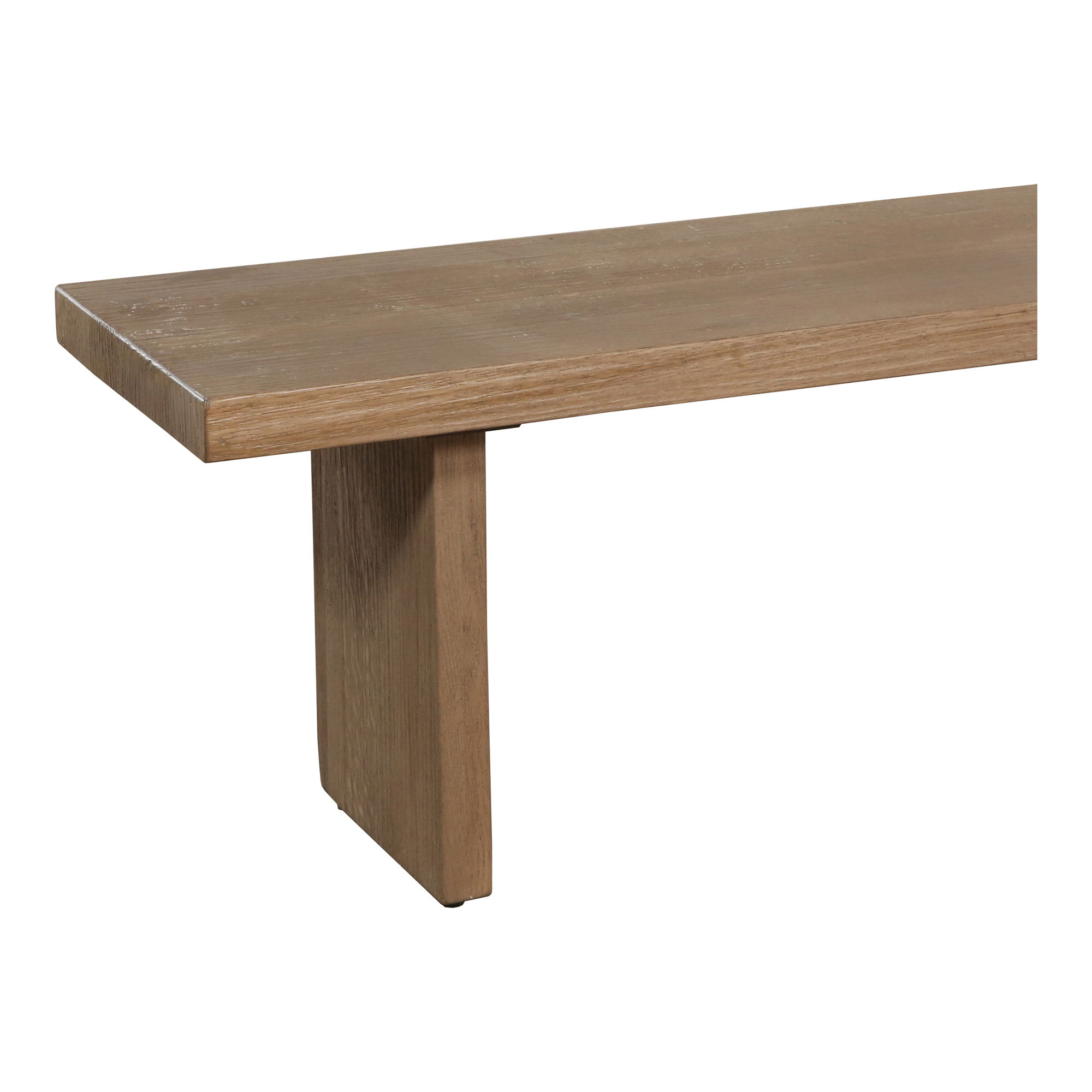 Koshi Bench Sandblasted Amber Oak, Benche by Moe's Home, 92" width x 17.7" height x 15.75" depth View 5