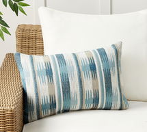 Online Designer Bedroom Performance Taos Outdoor Throw Pillow 16 x 24", Horizon