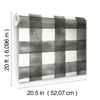 Magnolia Home Watercolor Check Black Peel & Stick Wallpaper, by York Wall, 20' length x 1'8.5" width x 0.02" depth thumbnail 8