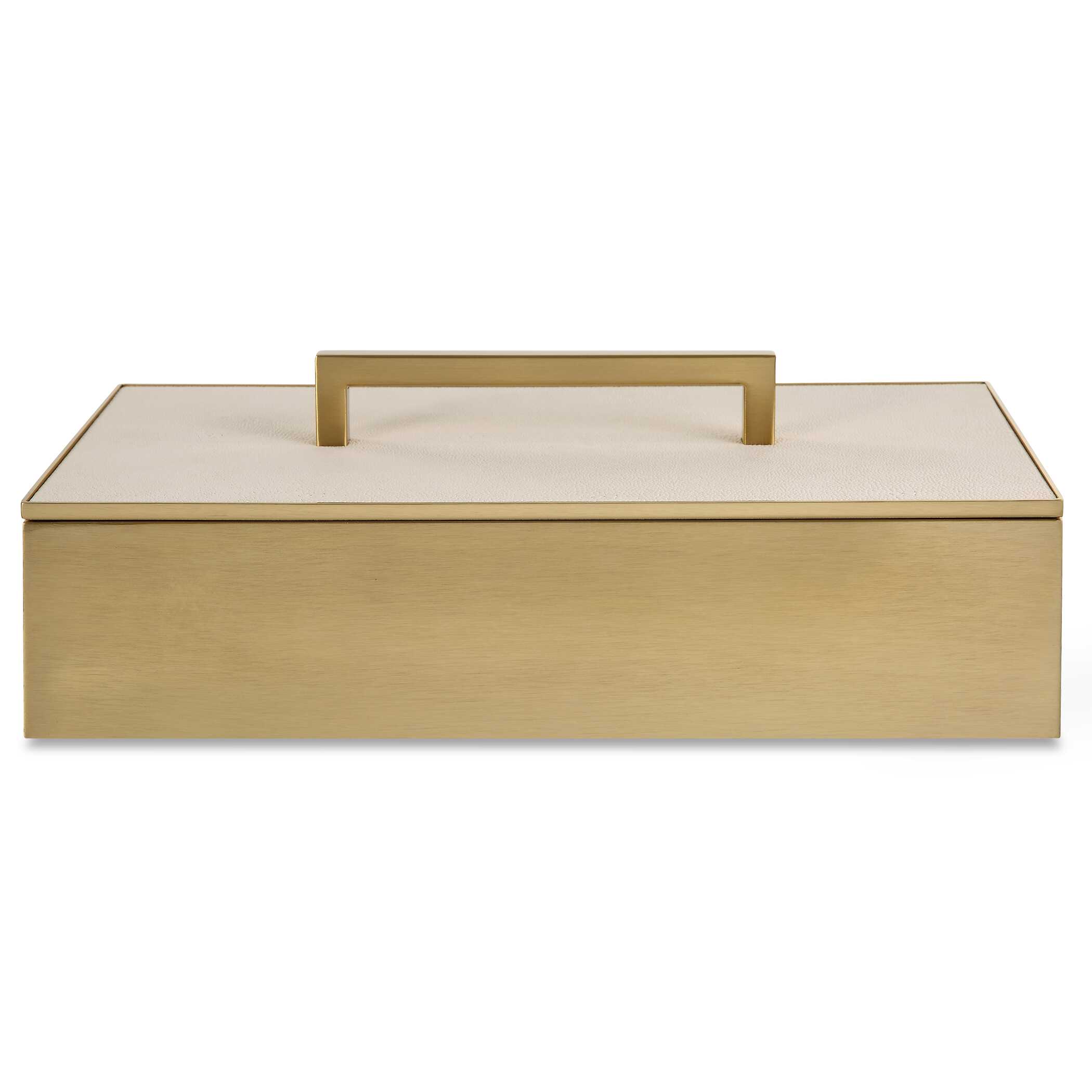 Wessex White Box, Decorative by Uttermost, 14" width x 4.75" height x 7" depth View 1