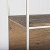 Morris II 19.75 x 15 x 72.5 Brown Wood and Silver Metal Frame 4 Shelf Shelving Unit thumbnail 7