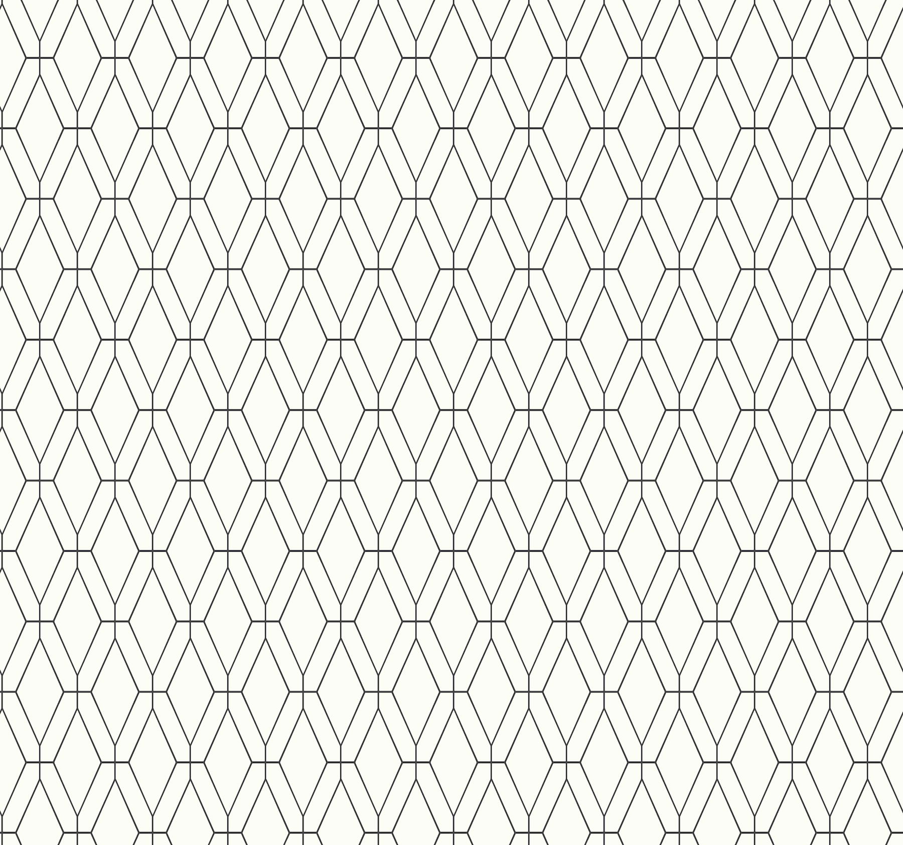 Diamond Lattice Black Wallpaper, by York Wall, 33' length x 1'8.5" width x 0.02" depth View 1