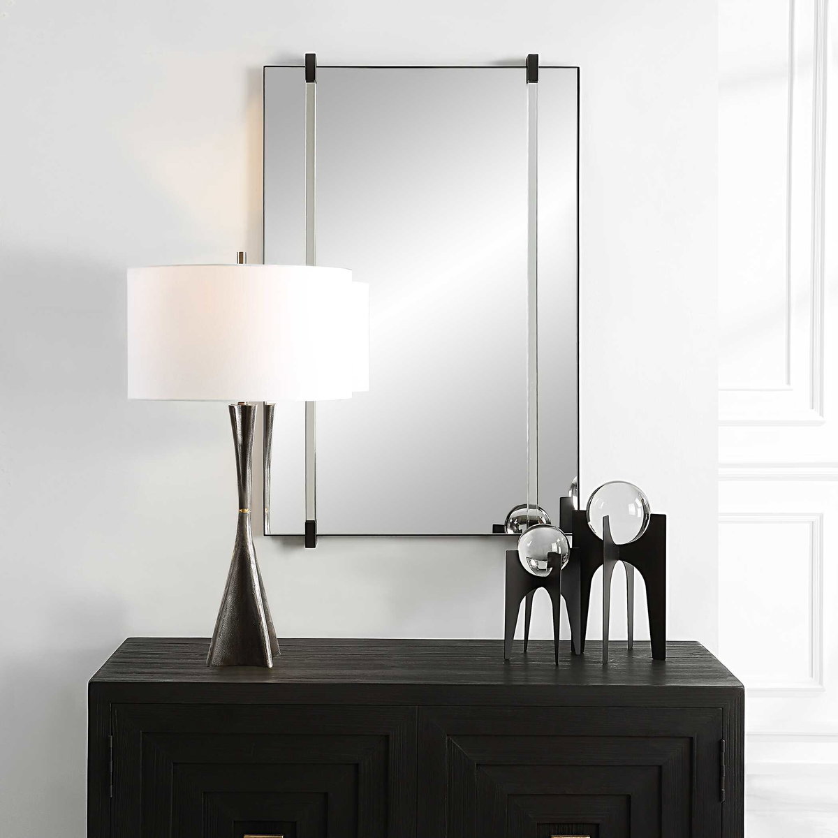 Ladonna Rods Mirror, by Uttermost, 24.25" width x 37.37" height x 2" depth View 4