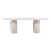 Imogen Outdoor Dining Table Ivory, by Dovetail, 94.25" width x 30" height x 43.11" depth thumbnail 2