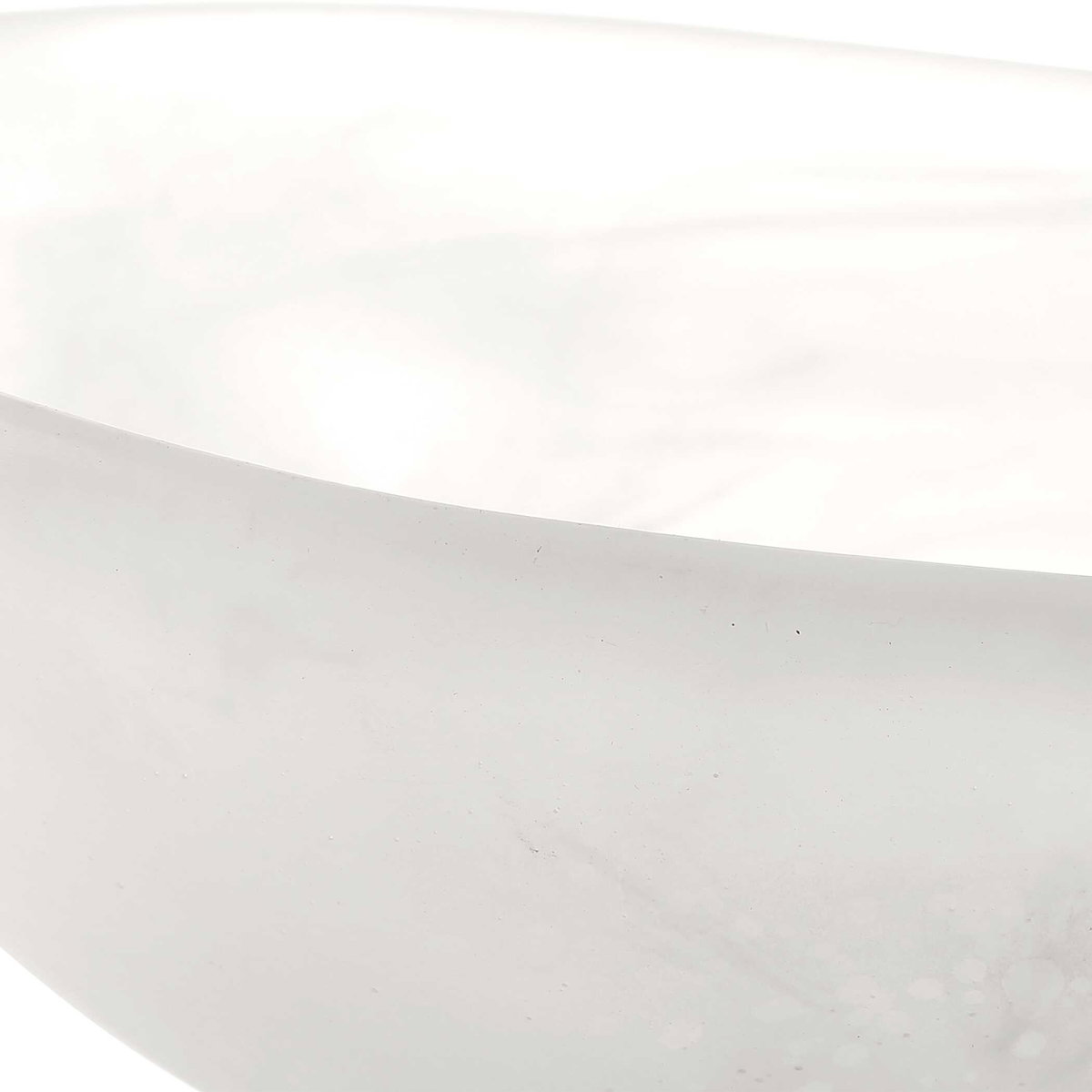 Marchena White Bowl, Decorative Tray by Uttermost, 16" width x 4.5" height x 10" depth View 6