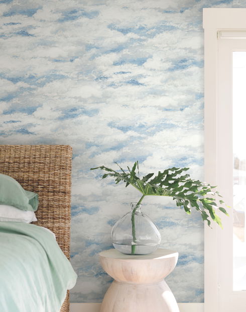 Plein Air Blue Wallpaper
