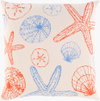 Sea Life Accent Pillow, Decorative Pillow by Surya, 18" length x 18" width thumbnail