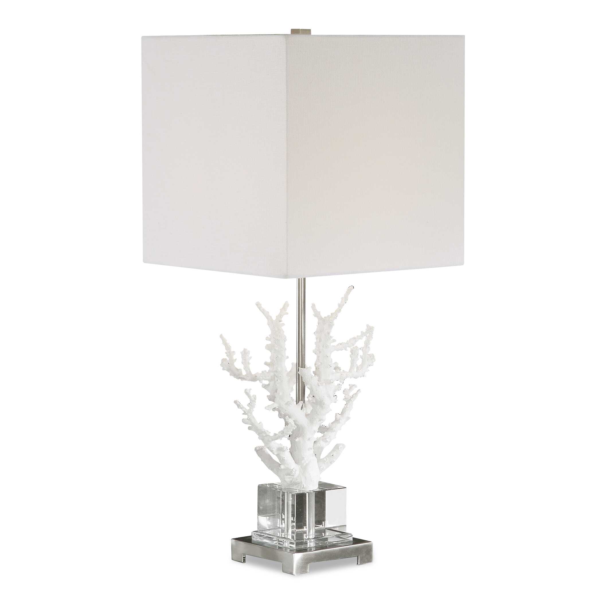 Corallo White Coral Table Lamp, by Uttermost, 12.5" width x 29" height x 12.5" depth View 1