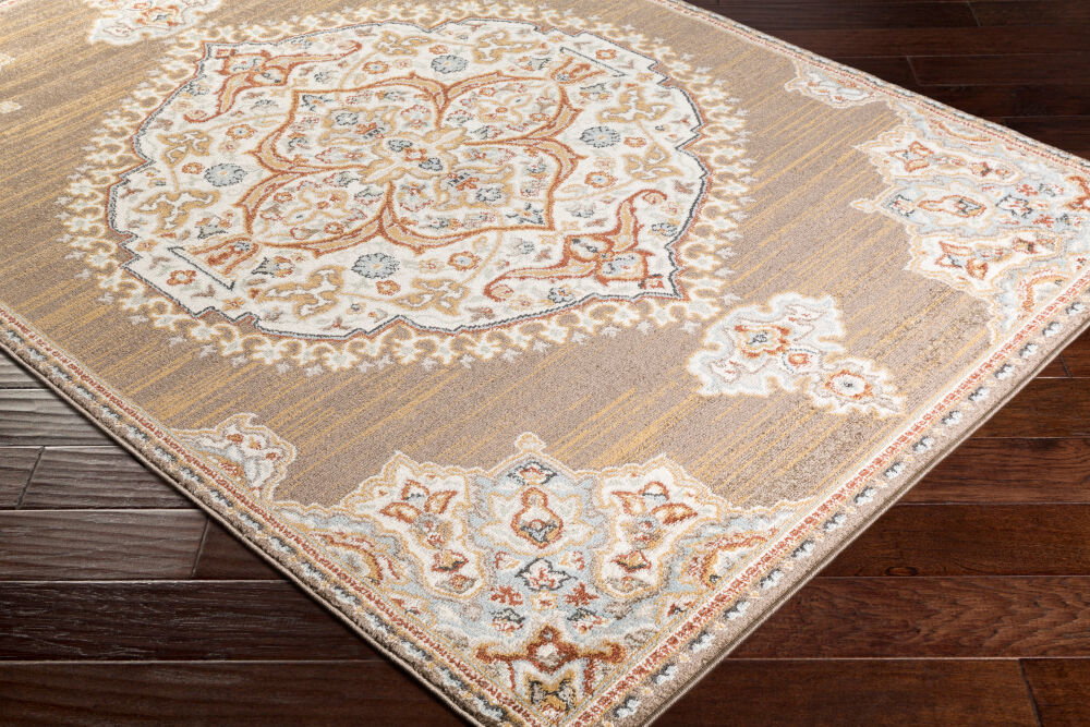 Oushak Machine Woven Rug, by Surya, 1'5.72" length x 1'5.72" width