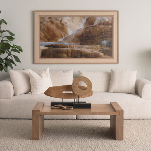 Yeadon I 5L x 34W Brown Shaped Oval Wood Object