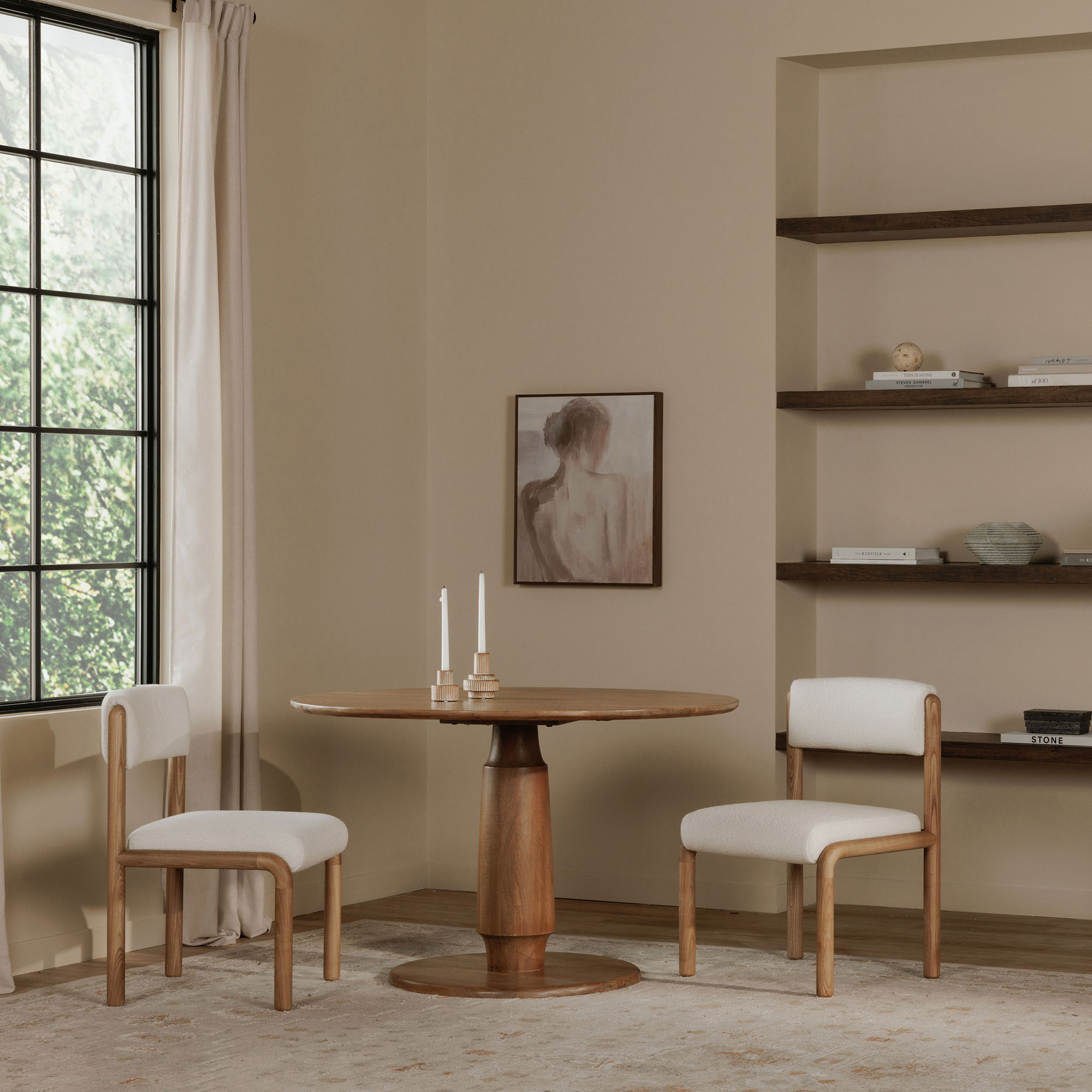 April Dining Chair White-set Of Two, by Moe's Home, 21.6" width x 32" height x 23" depth View 8