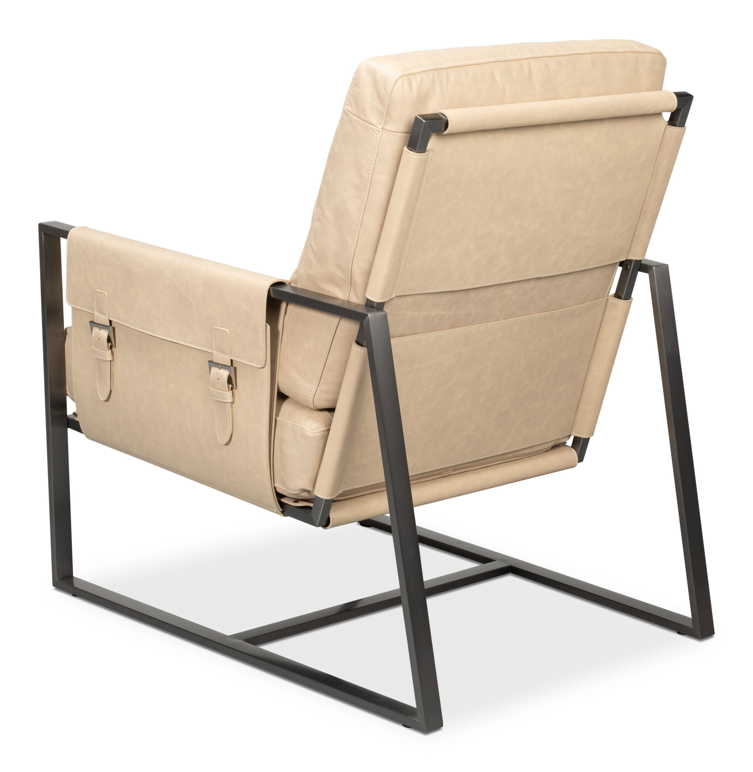 Edmonds Distilled Leather Chair,White large image 