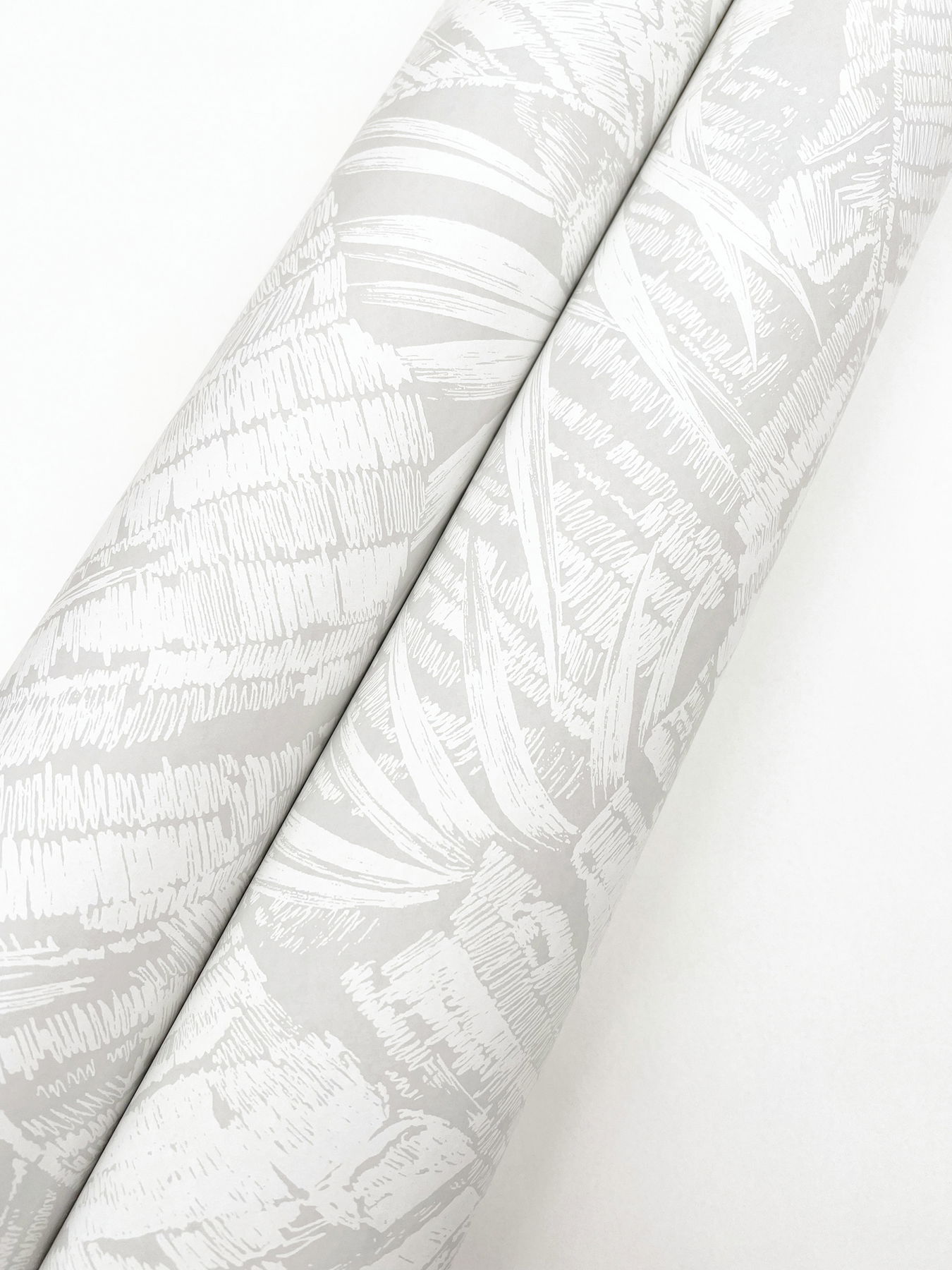 Palm Cove Toile White & Grey Wallpaper large image 