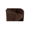 Mesto Rolling Dining Chair Dark Brown, by Moe's Home, 26" width x 32.5" height x 25.6" depth thumbnail 9