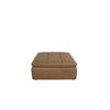 Lino Ottoman Tan Leather, by Moe's Home, 42.5" width x 17.7" height x 43.3" depth thumbnail 1