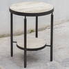 Dauntless Travertine Side Table, Side & End Table by Uttermost, 19" width x 24" height x 19" depth thumbnail 2