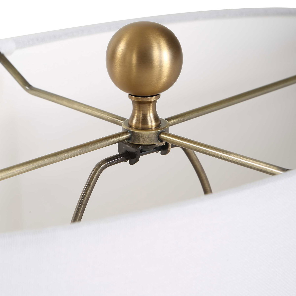 Ruffle Up Blue Green Table Lamp, by Uttermost, 18" width x 23" height x 18" depth View 6