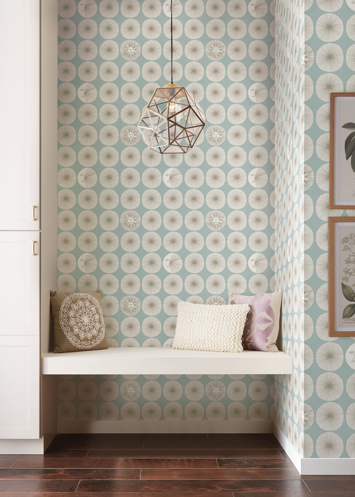 Soho Starburst Light Blue Peel & Stick Wallpaper, by York Wall, 20' length x 1'8.5" width x 0.02" depth View 2