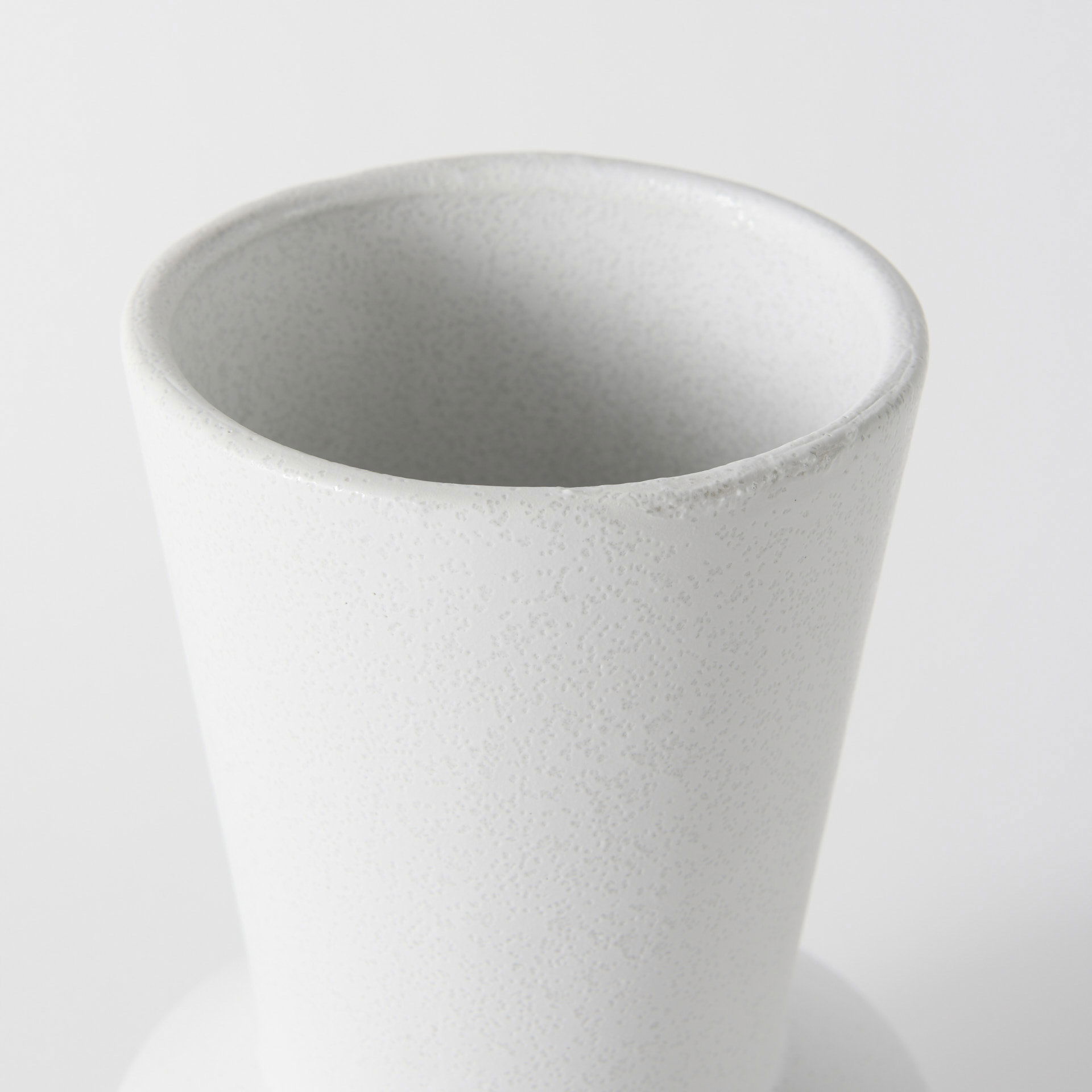 Laforge 9.4H Small White Ceramic Vase large image 