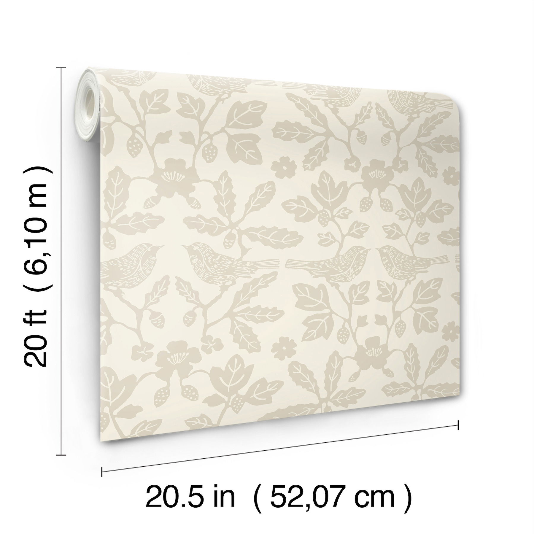 Sparrow & Oak Wicker Peel & Stick Wallpaper large image 