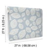 Contoured Leaves Indigo Blue Wallpaper thumbnail 6
