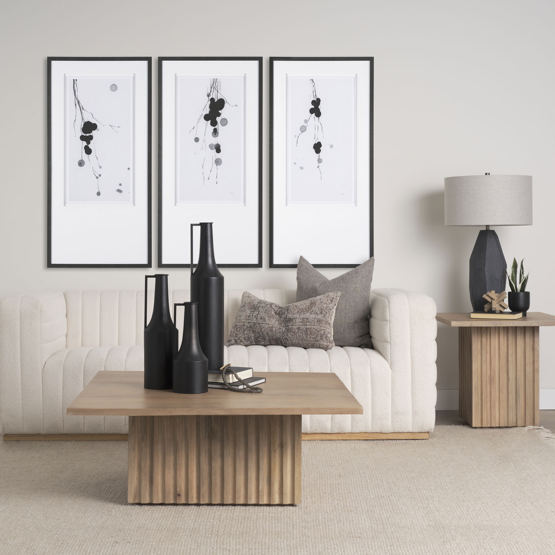 Khloe Taupe Lumbar Pillow Cover, Decorative Pillow by Mercana, 26" length x 0.5" width x 14" height View 3