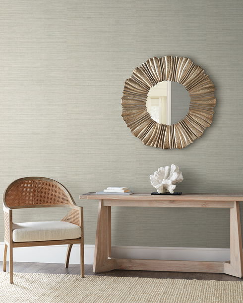 Tasar Silk Beige Wallpaper