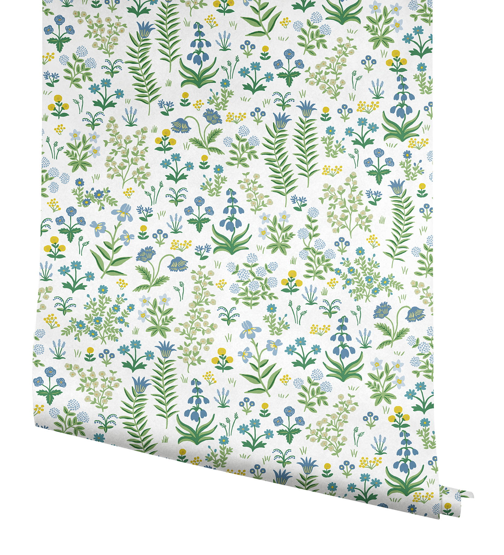 Menagerie Garden Blue Multicolor Peel & Stick Wallpaper large image 