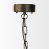 Zaio 12.5Lx 12.5W x 18.5H Weathered Antique Gold Metal Caged Bulb Pendant Light, by Mercana, 12.5" length x 12.5" width x 18.5" height thumbnail 4