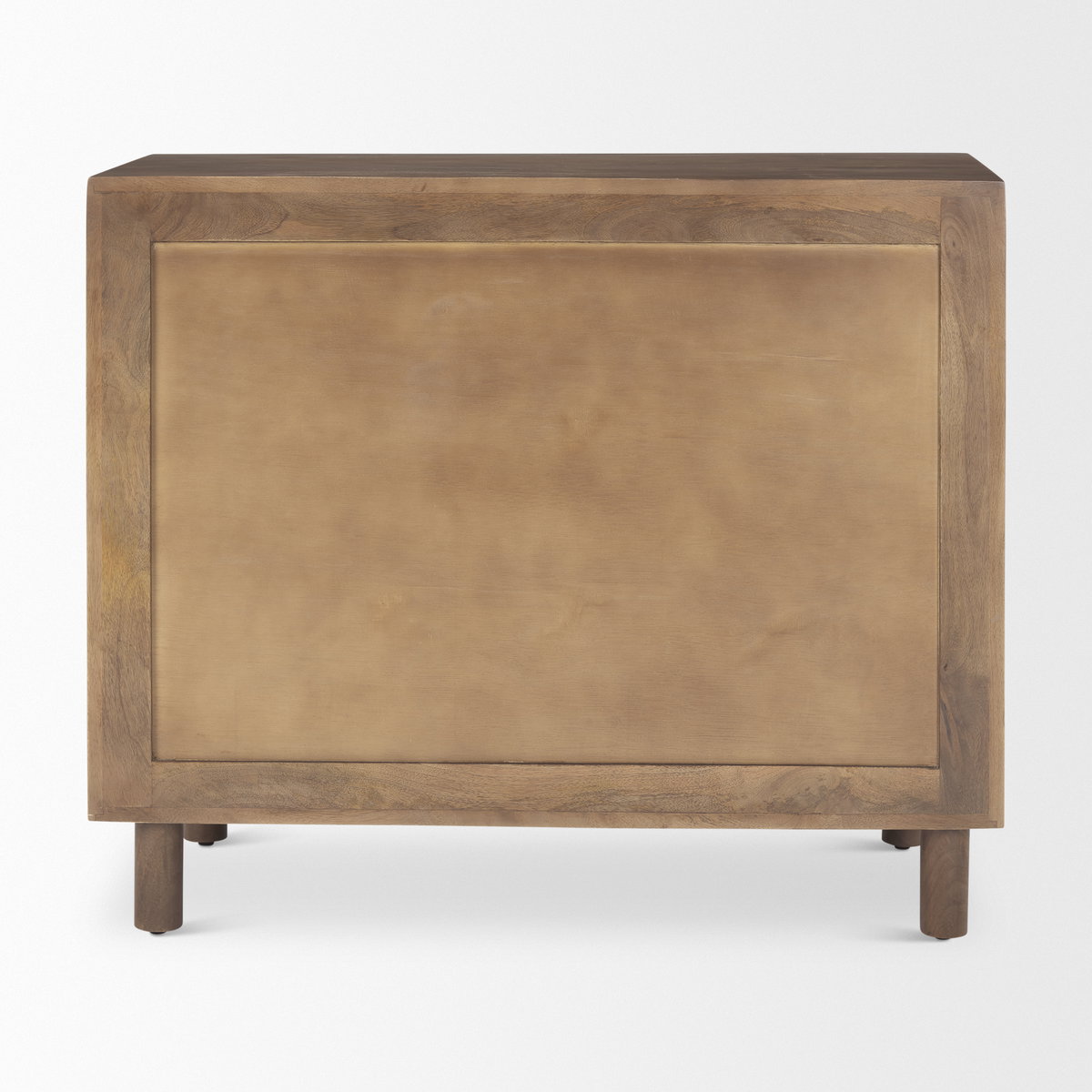 Astrid  36L x 17W x 30.3H Medium Brown Solid Wood 3 Drawer Cabinet, Cabinets & Chest by Mercana, 36" length x 17" width x 30.25" height View 7
