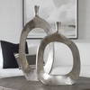 Cierra Aluminum Vases Set/2, by Uttermost, 14" width x 30" height x 4" depth thumbnail 4