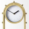 Marian  Gold Studded Table Clock, by Mercana, 7.48" length x 5.71" width x 12.99" height thumbnail 8