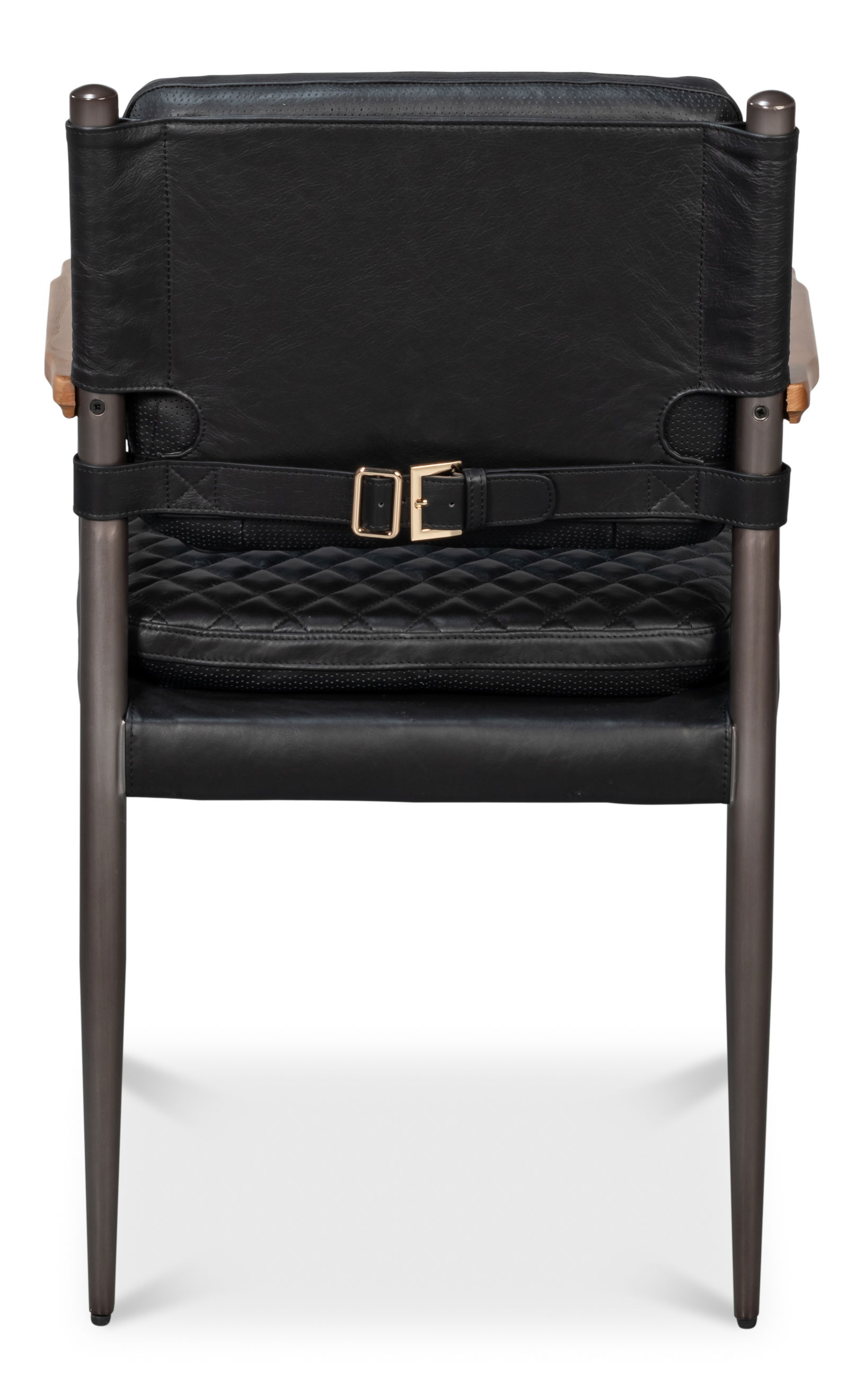 The Harley Chair, Onyx Black Leather large image 