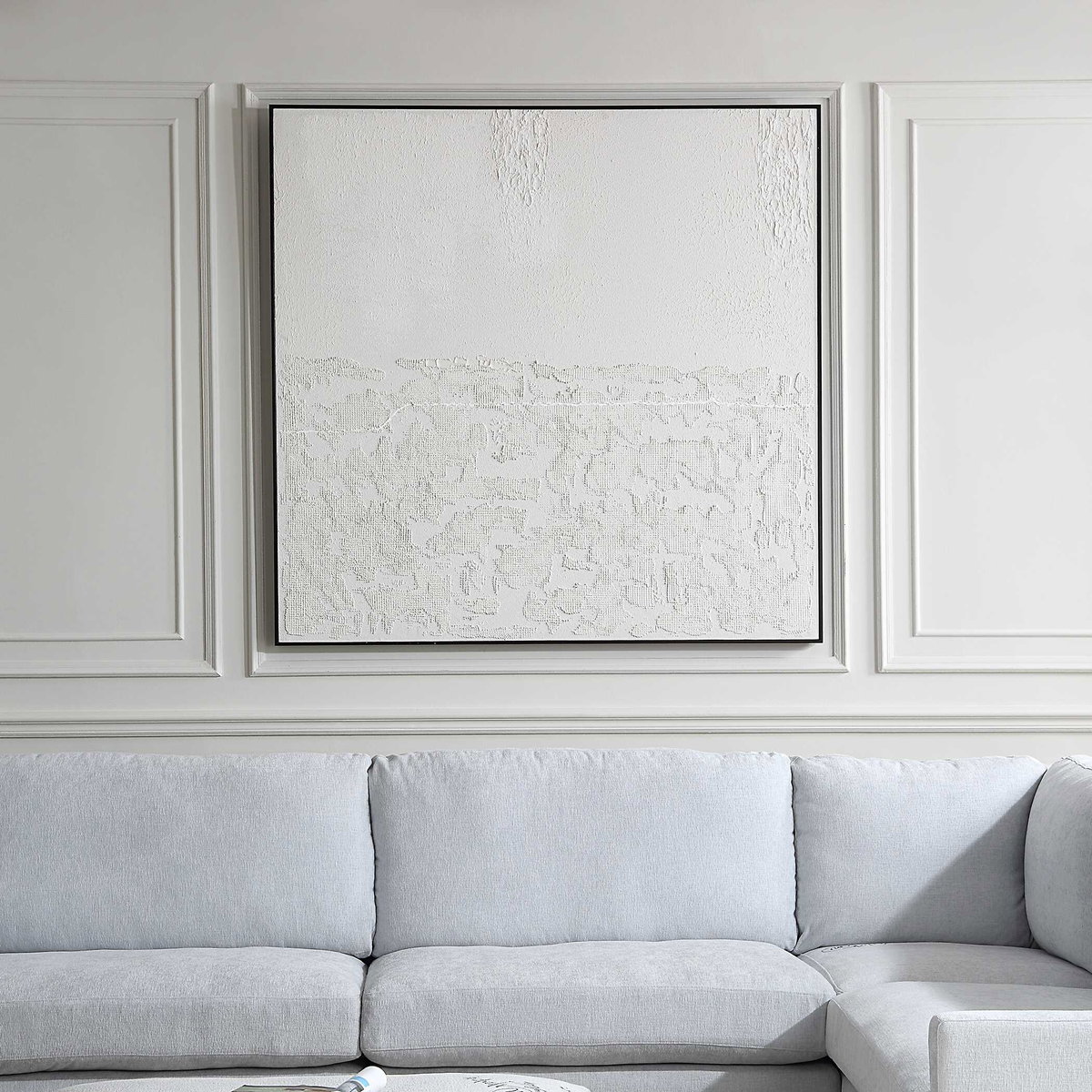 Below The Surface Abstract Art, Painting by Uttermost, 60" width x 60" height x 2.25" depth View 2