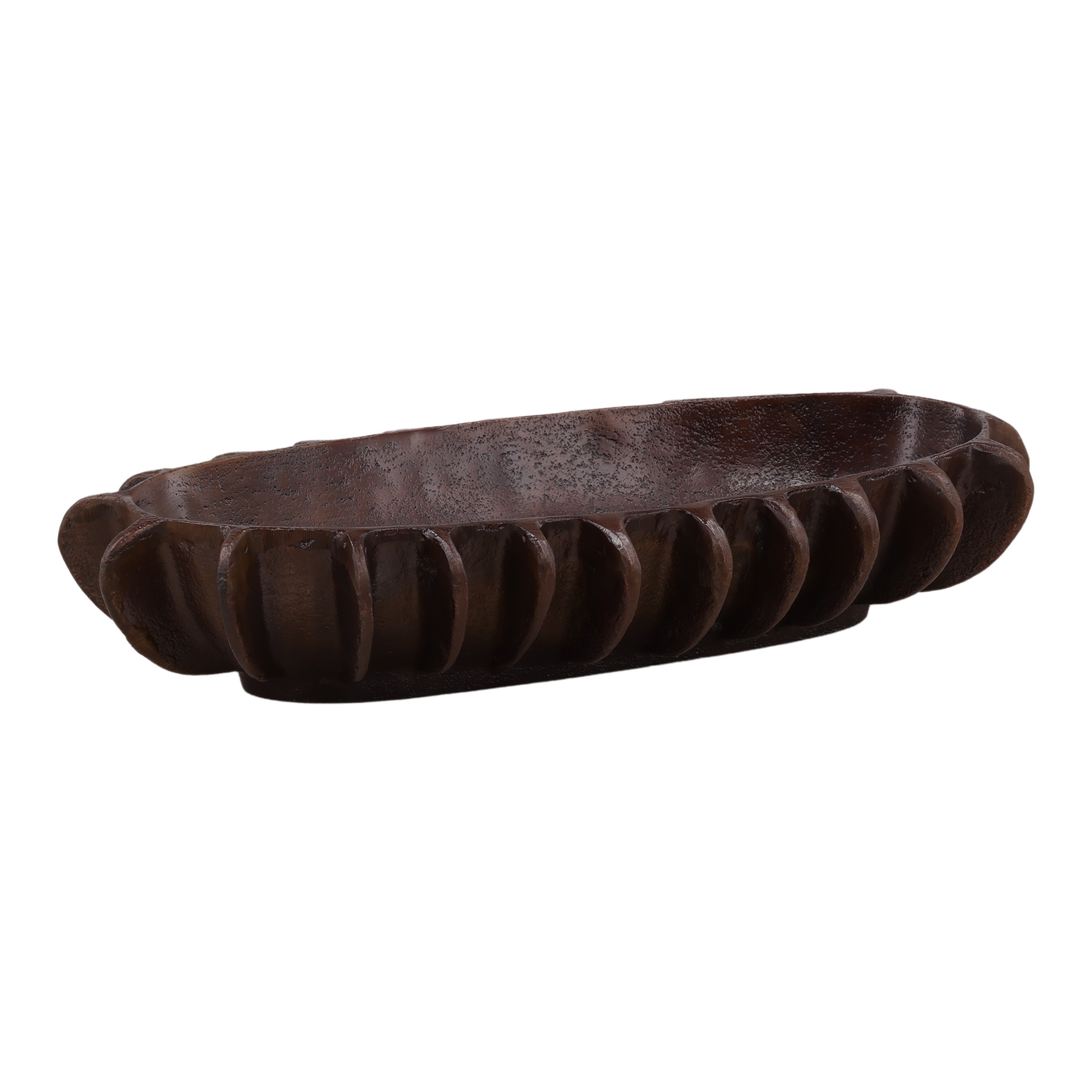 Isaura Bowl Bronze, Decor by Dovetail, 19" width x 3" height x 9" depth View 1