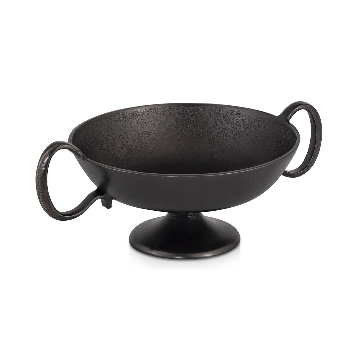 Floris Decorative Bowl Black Cast Aluminum, by Moe's Home, 14" width x 5.25" height x 10" depth View 2