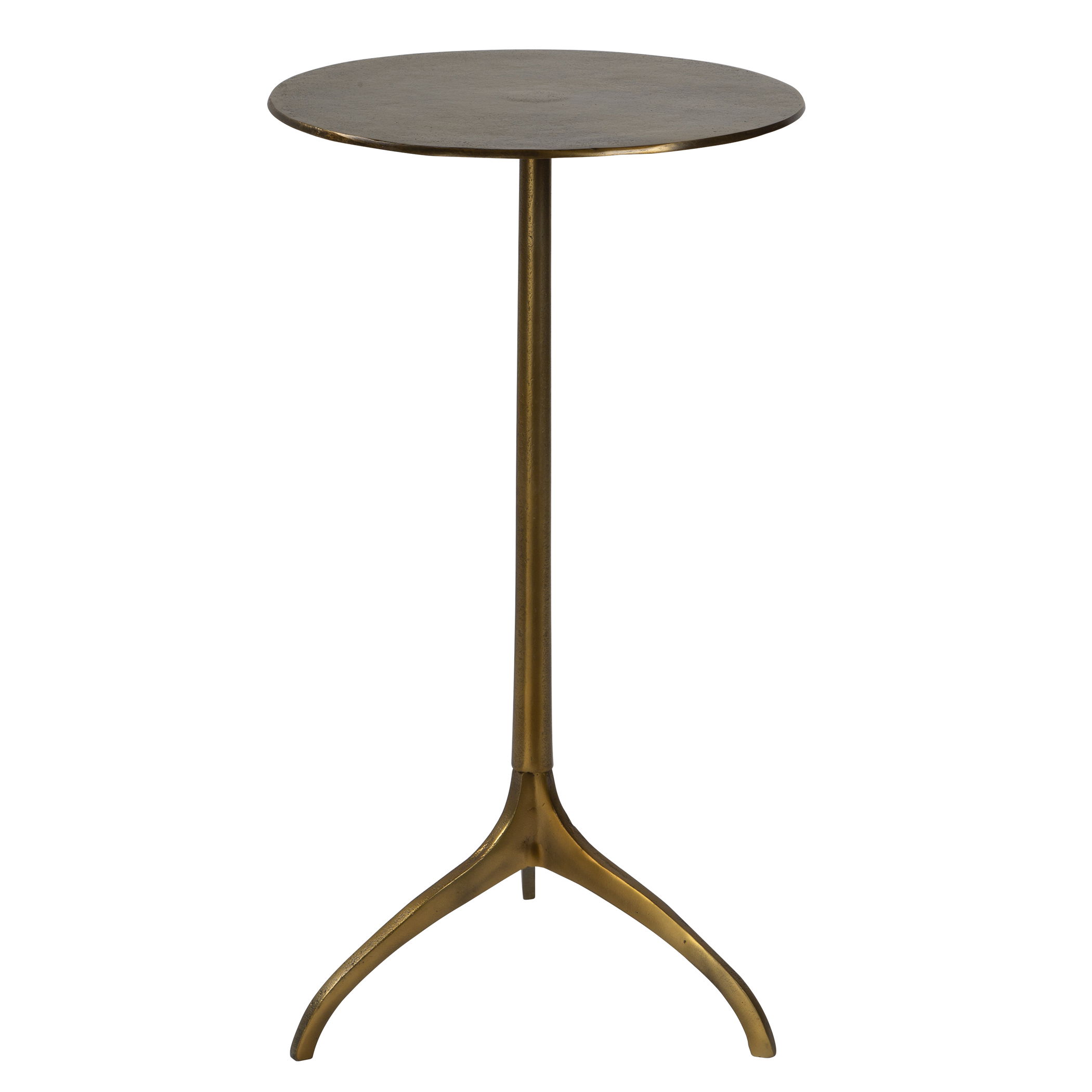 Beacon Gold Accent Table, Furniture by Uttermost, 14" width x 25" height x 14" depth View 1