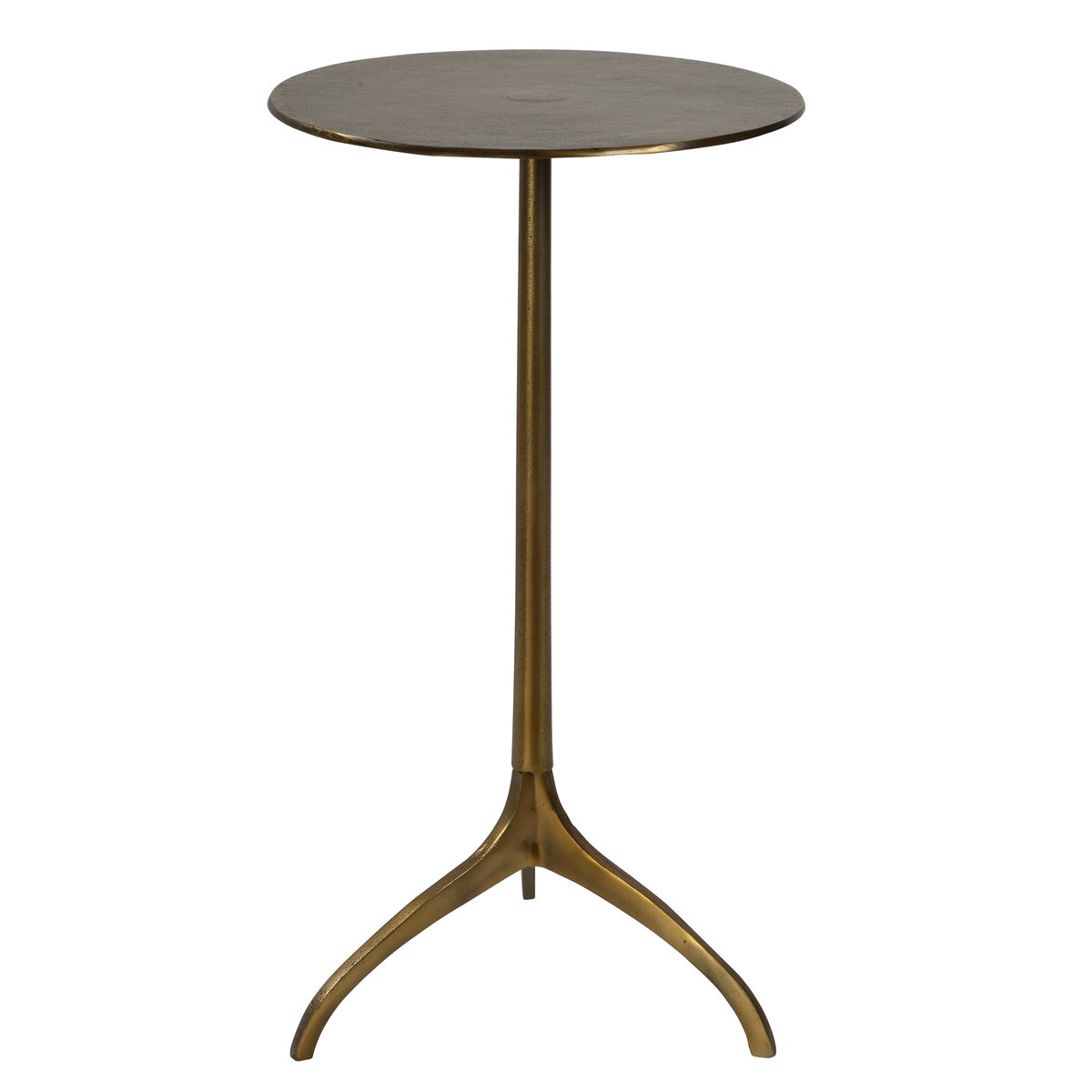 Beacon Gold Accent Table, Furniture by Uttermost, 14" width x 25" height x 14" depth View 1
