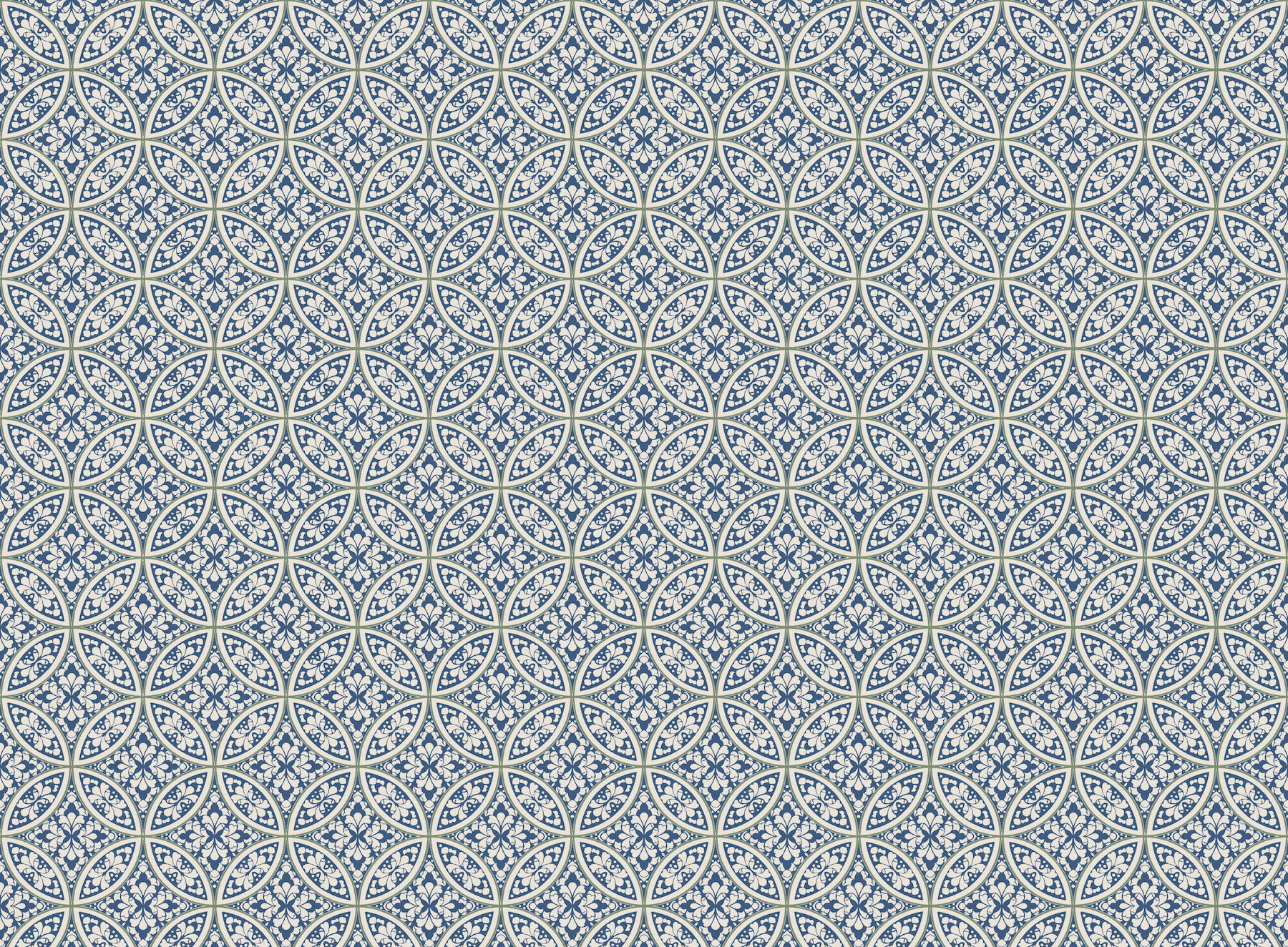 Lacey Circle Geo Navy Wallpaper large image 
