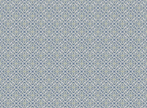 Lacey Circle Geo Navy Wallpaper