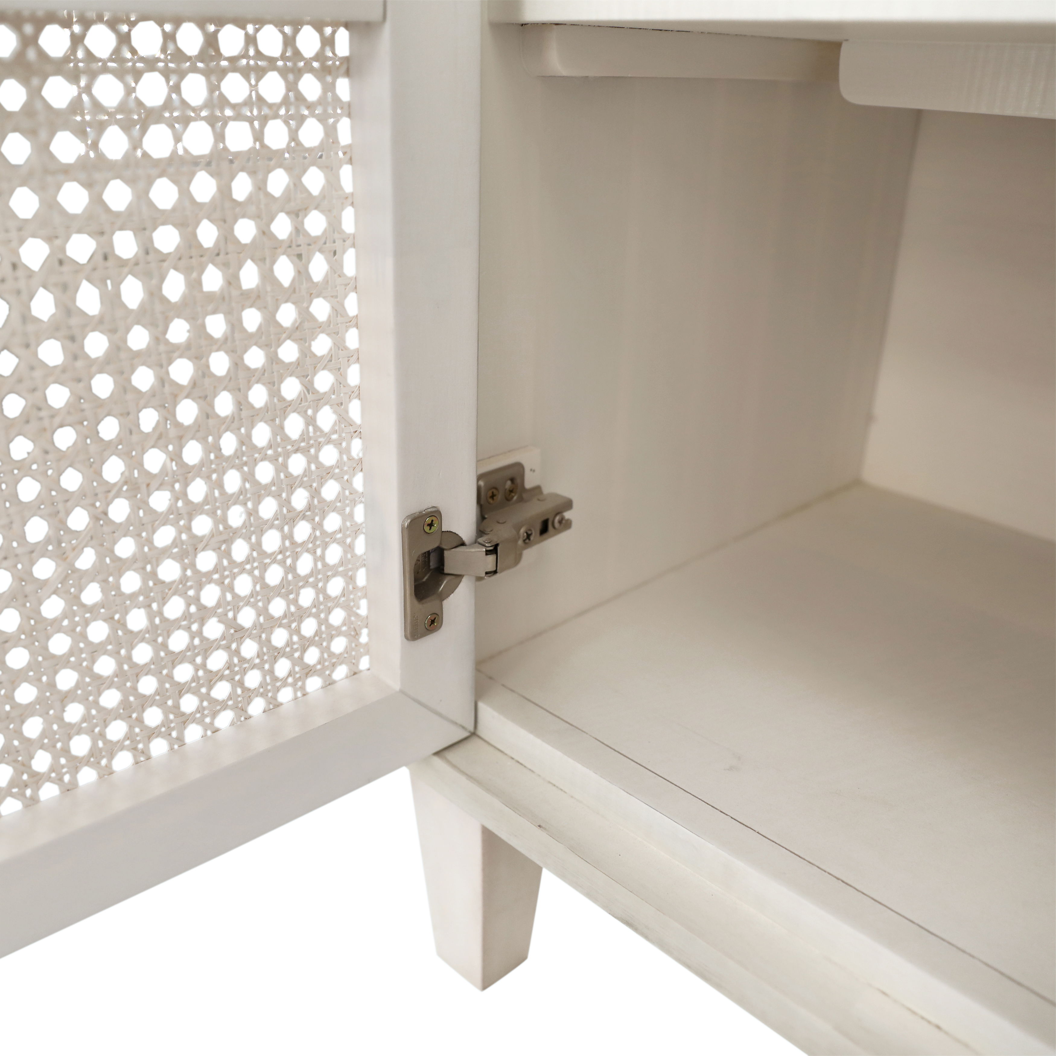 Lugano Sideboard White Wash, Sideboards & Buffet by Dovetail, 109" width x 34" height x 18" depth View 7