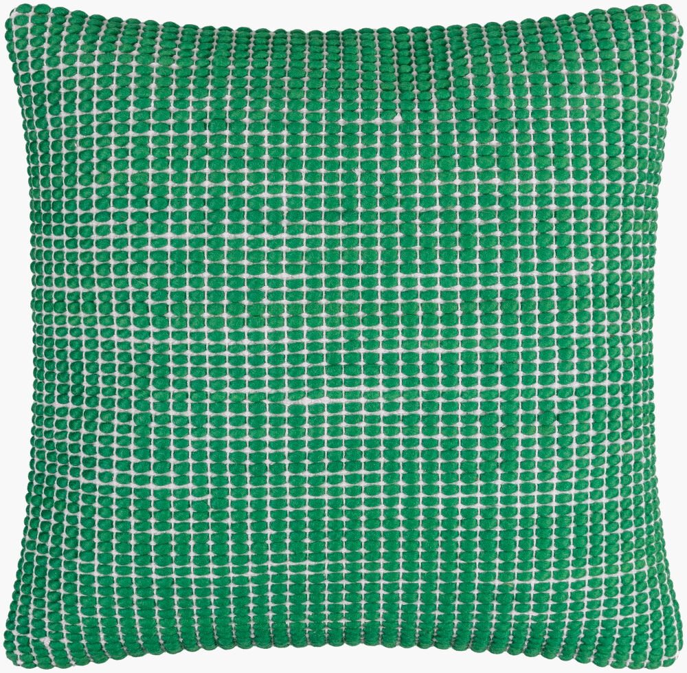 Chunky Grid Accent Pillow Down, Decorative Pillow by Surya, 22" length x 22" width