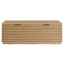 Online Designer Bedroom Crawley 47" Wood Grain Storage Bench