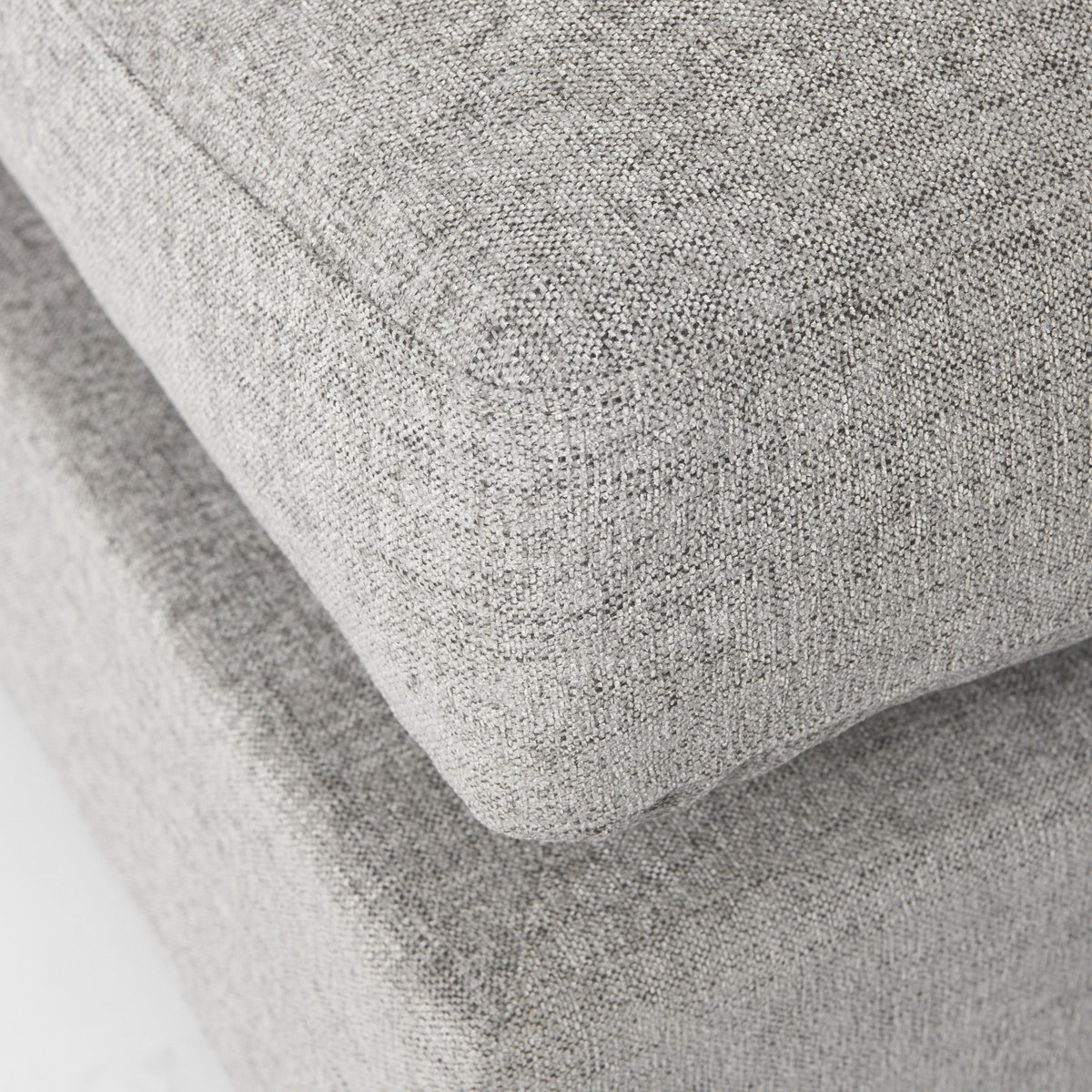 Valence  Medium Gray 2/3 Ottoman Sectional Piece, Sectional Sofa by Mercana, 38.58" length x 25.98" width x 17.72" height View 7