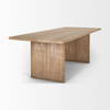 Grier 84'L x 38'W Dining Table | Modern | Light Brown Wood & Light Brown Wood Cane | Seats 8, by Mercana, 84" length x 38" width x 30" height thumbnail 5