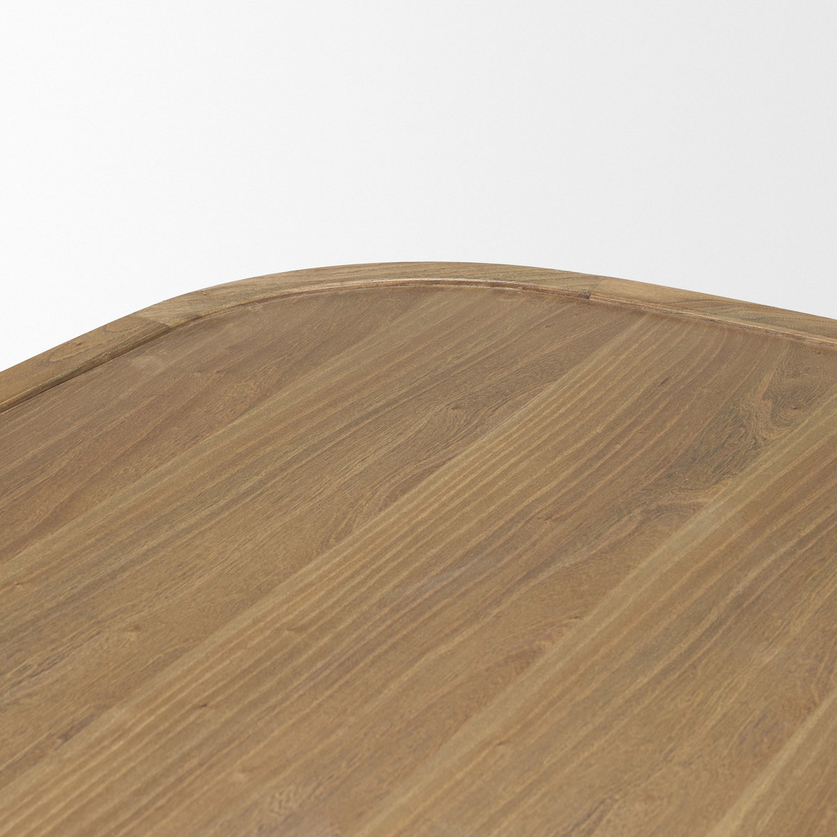 Tavi Rectangular Natural Brown with Column Legs Coffee Table, by Mercana, 55" length x 31.5" width x 16.5" height View 7